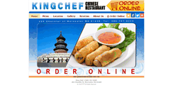 Desktop Screenshot of kingcheftakeout.com