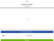 Tablet Screenshot of kingcheftakeout.com
